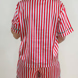 Candy Cane Lane Satin Pajama Set - Jessi Jayne Boutique