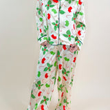 Holly Jolly Satin Pajama Pants Set - Jessi Jayne Boutique