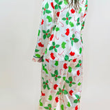 Holly Jolly Satin Pajama Pants Set - Jessi Jayne Boutique