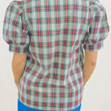 Taupe Highland Charm Plaid Blouse - Jessi Jayne Boutique