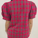 Red Highland Charm Plaid Blouse - Jessi Jayne Boutique