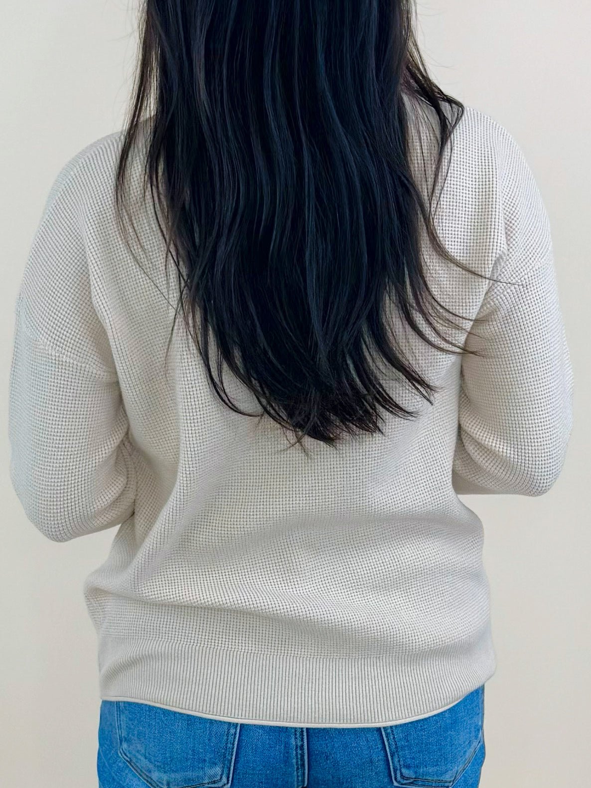 Soft Whisper Oatmeal Waffle Knit Top - Jessi Jayne Boutique