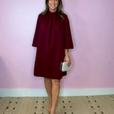 Sangria Sunrise Maroon dress - Jessi Jayne Boutique
