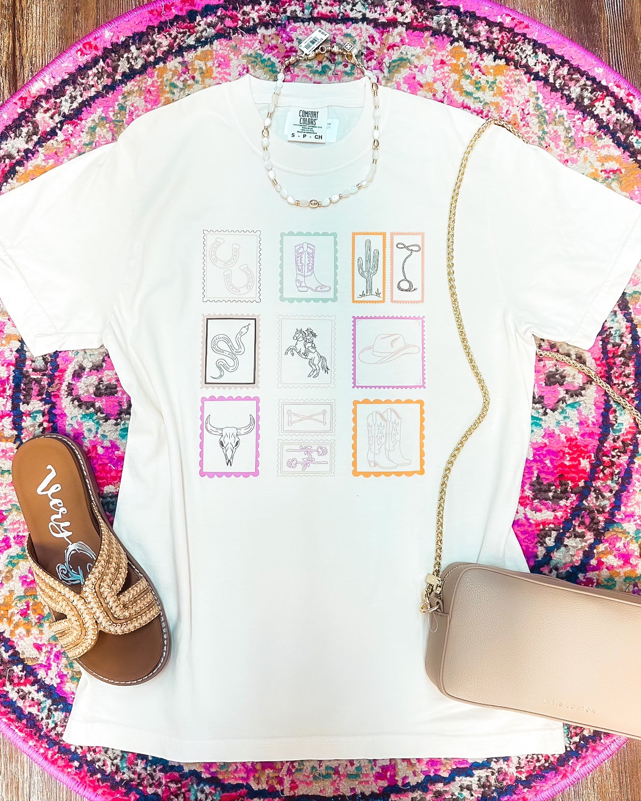 Western Stamp Graphic Tee - Jessi Jayne Boutique