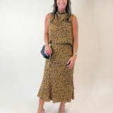 Wild Whisper Mock Neck Skirt Set - Jessi Jayne Boutique