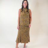 Wild Whisper Mock Neck Skirt Set - Jessi Jayne Boutique