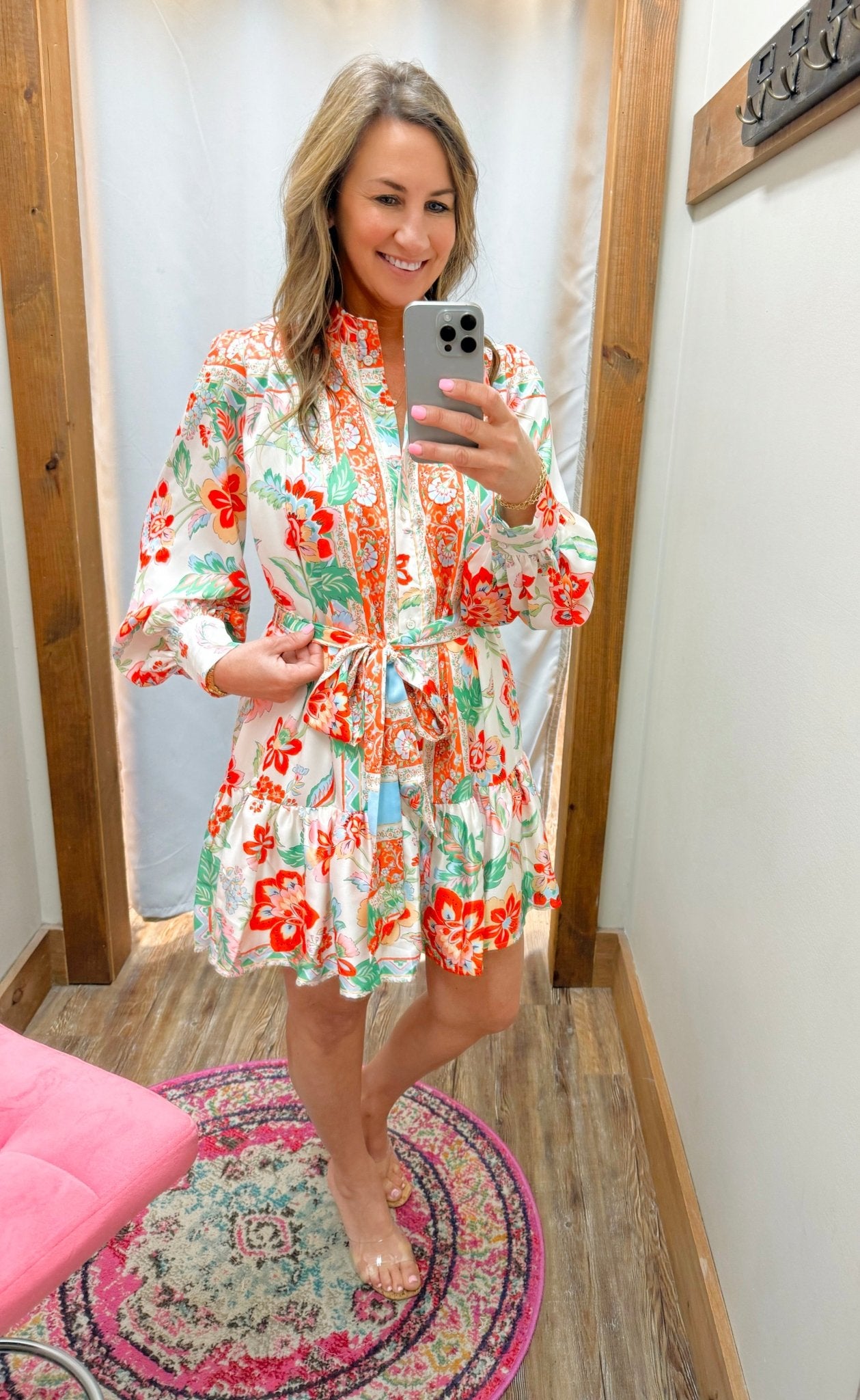 Garden Party Belted Mini Dress - Jessi Jayne Boutique