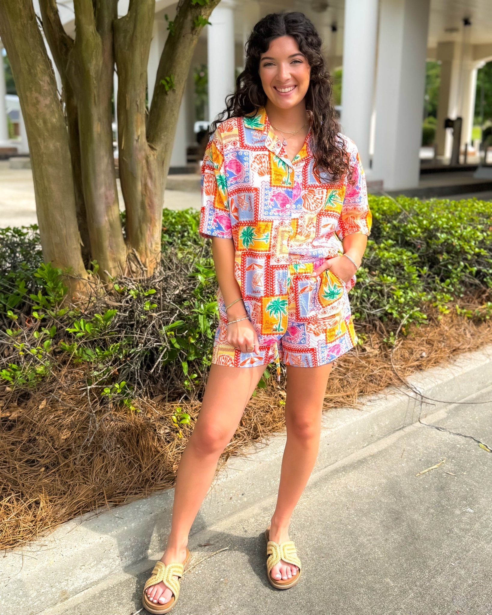 Tropical Postcard Lounge Set - Jessi Jayne Boutique