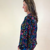 Kaleidoscope Garden Smock Top - Jessi Jayne Boutique