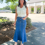 Wave Maker Denim Mermaid Skirt - Jessi Jayne Boutique