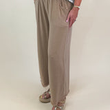 Fray Day Linen Pants – Latte - Jessi Jayne Boutique
