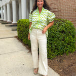 Lime Light Floral Blouse - Jessi Jayne Boutique