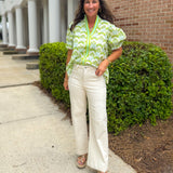 Lime Light Floral Blouse - Jessi Jayne Boutique