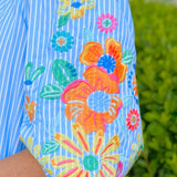 Petal Parade Embroidered Blouse - Jessi Jayne Boutique