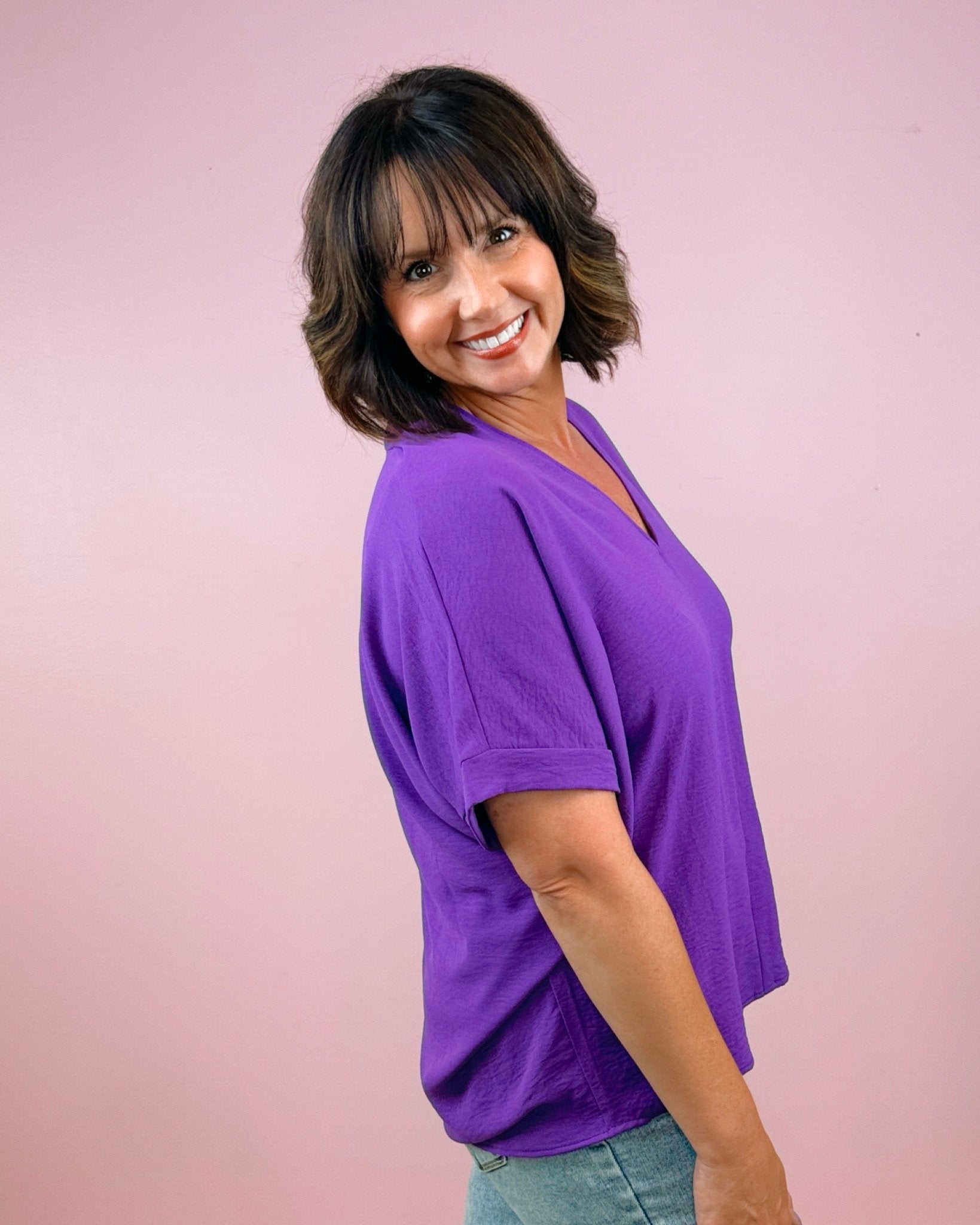 Mood Swing Crinkle Blouse - Jessi Jayne Boutique