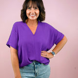 Mood Swing Crinkle Blouse - Jessi Jayne Boutique