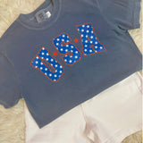 USA Stars Graphic Tee - Jessi Jayne Boutique