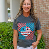 Red, White and Smiles Graphic Tee - Jessi Jayne Boutique
