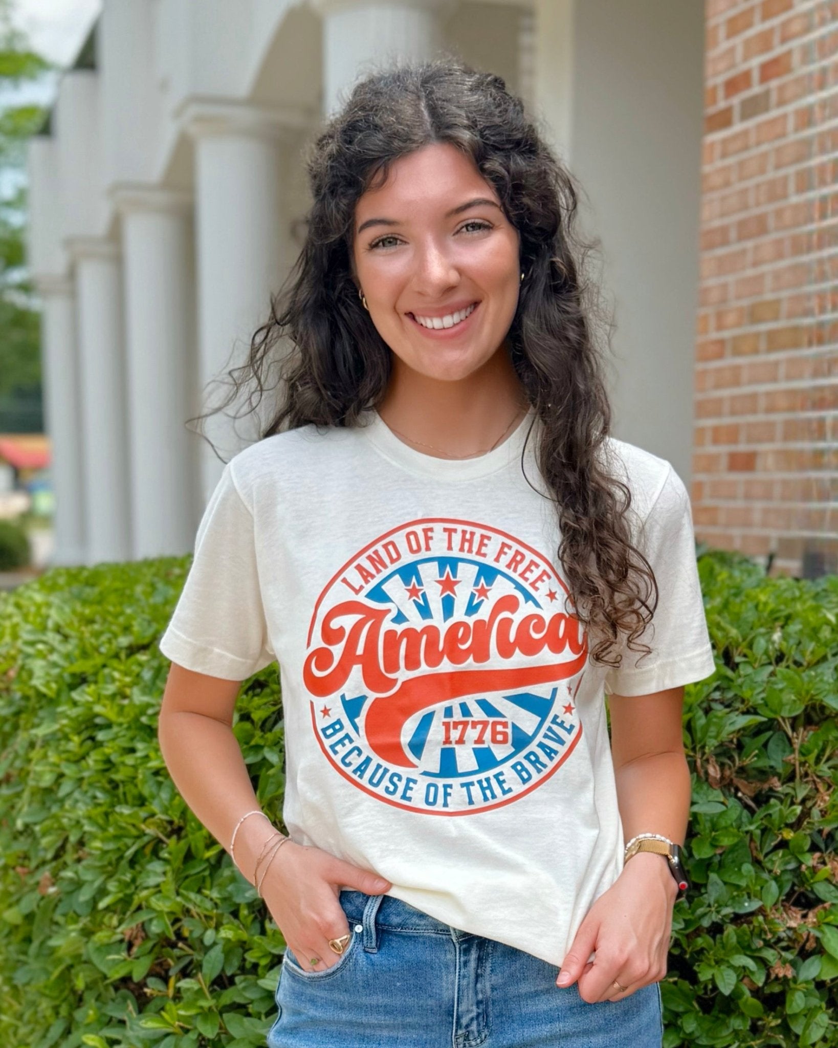 Land of the Free Graphic Tee - Jessi Jayne Boutique