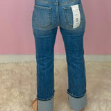 Risen Center Stage Cuffed Straight Jeans - Jessi Jayne Boutique
