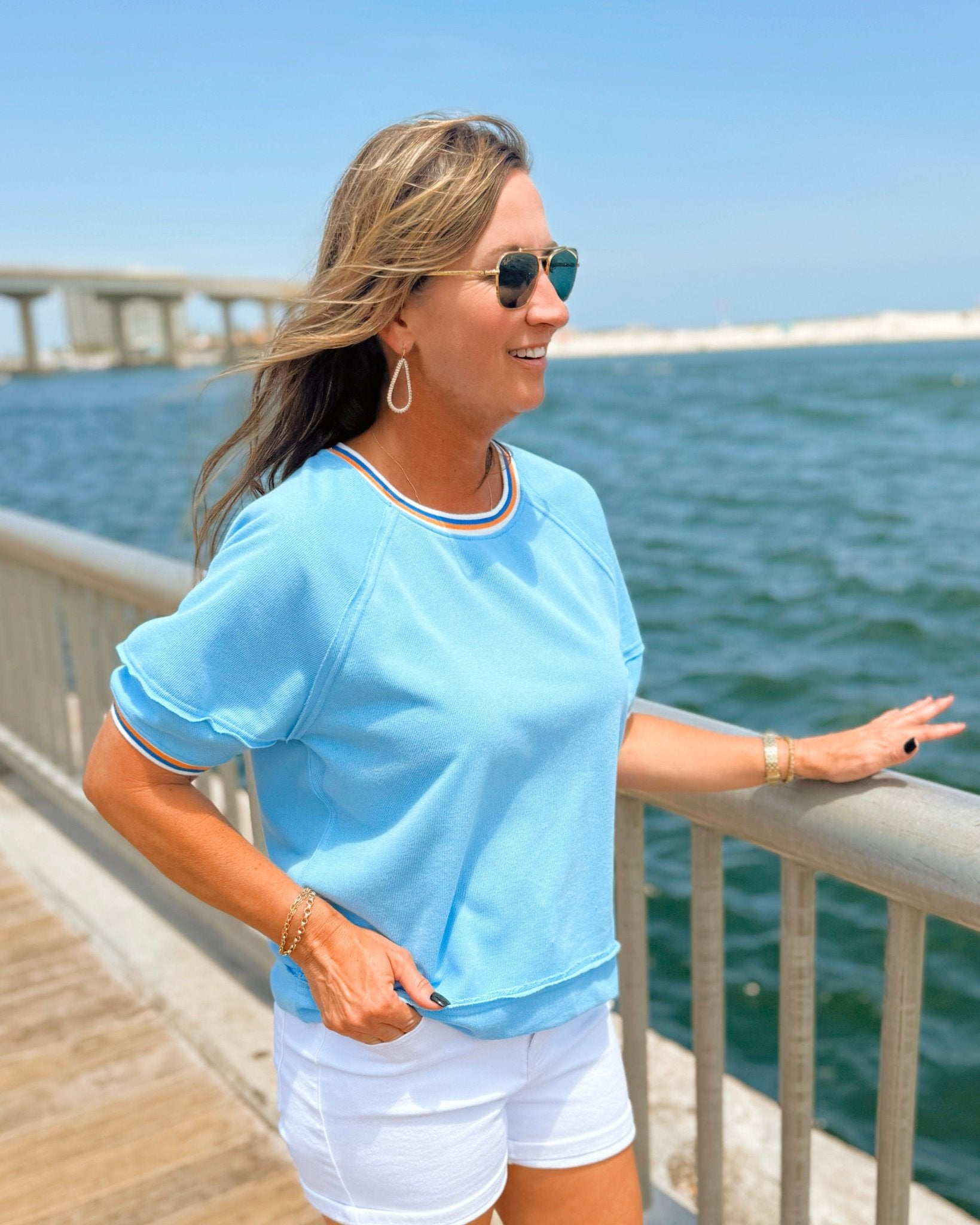 Skyline Stripes Knit Top - Jessi Jayne Boutique