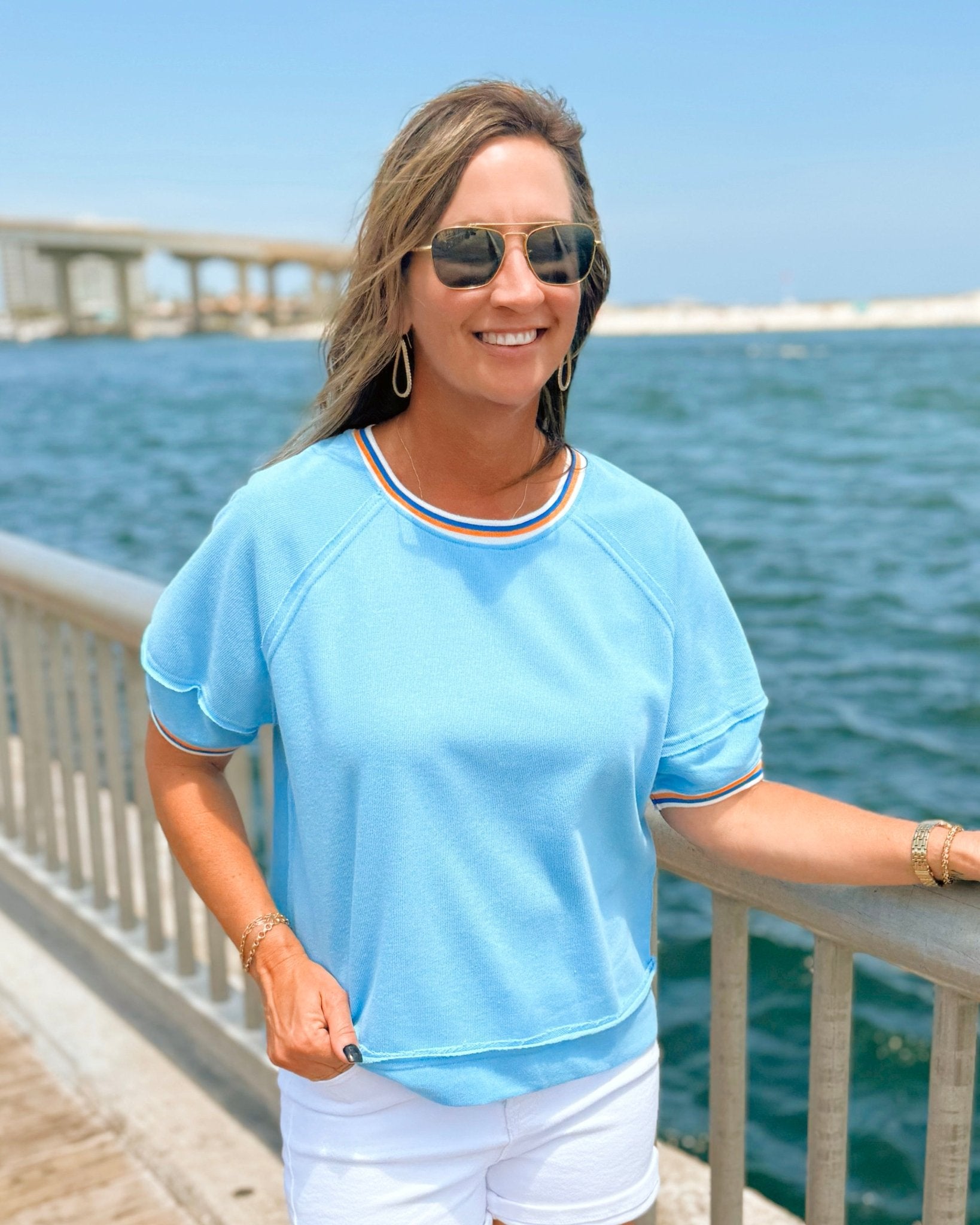 Skyline Stripes Knit Top - Jessi Jayne Boutique