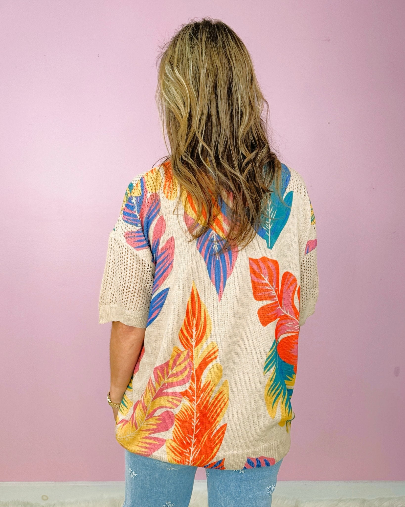Palm Parade Knit Top - Jessi Jayne Boutique