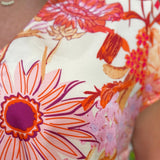 Wildflower Satin V - Neck Blouse - Jessi Jayne Boutique
