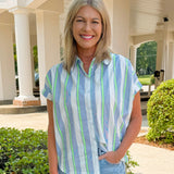 Fresh Stripe Cotton Top - Jessi Jayne Boutique