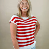 Classic Knit and Stripe Sweater Tank - Jessi Jayne Boutique