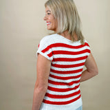 Classic Knit and Stripe Sweater Tank - Jessi Jayne Boutique