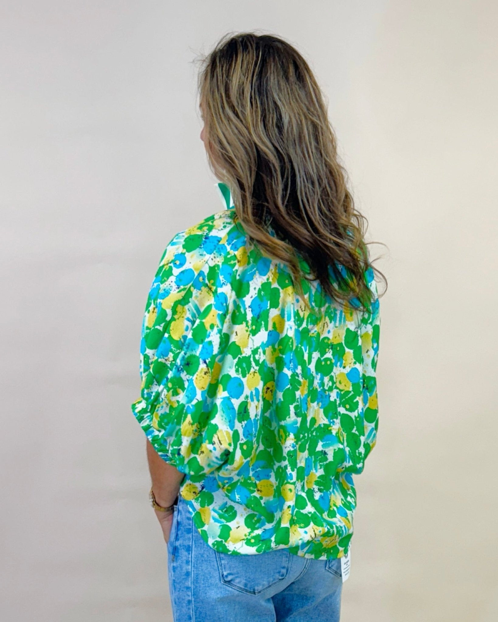 Splash and Pop V - Neck Top - Jessi Jayne Boutique