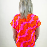 Bold Bloom V - Neck Blouse - Jessi Jayne Boutique
