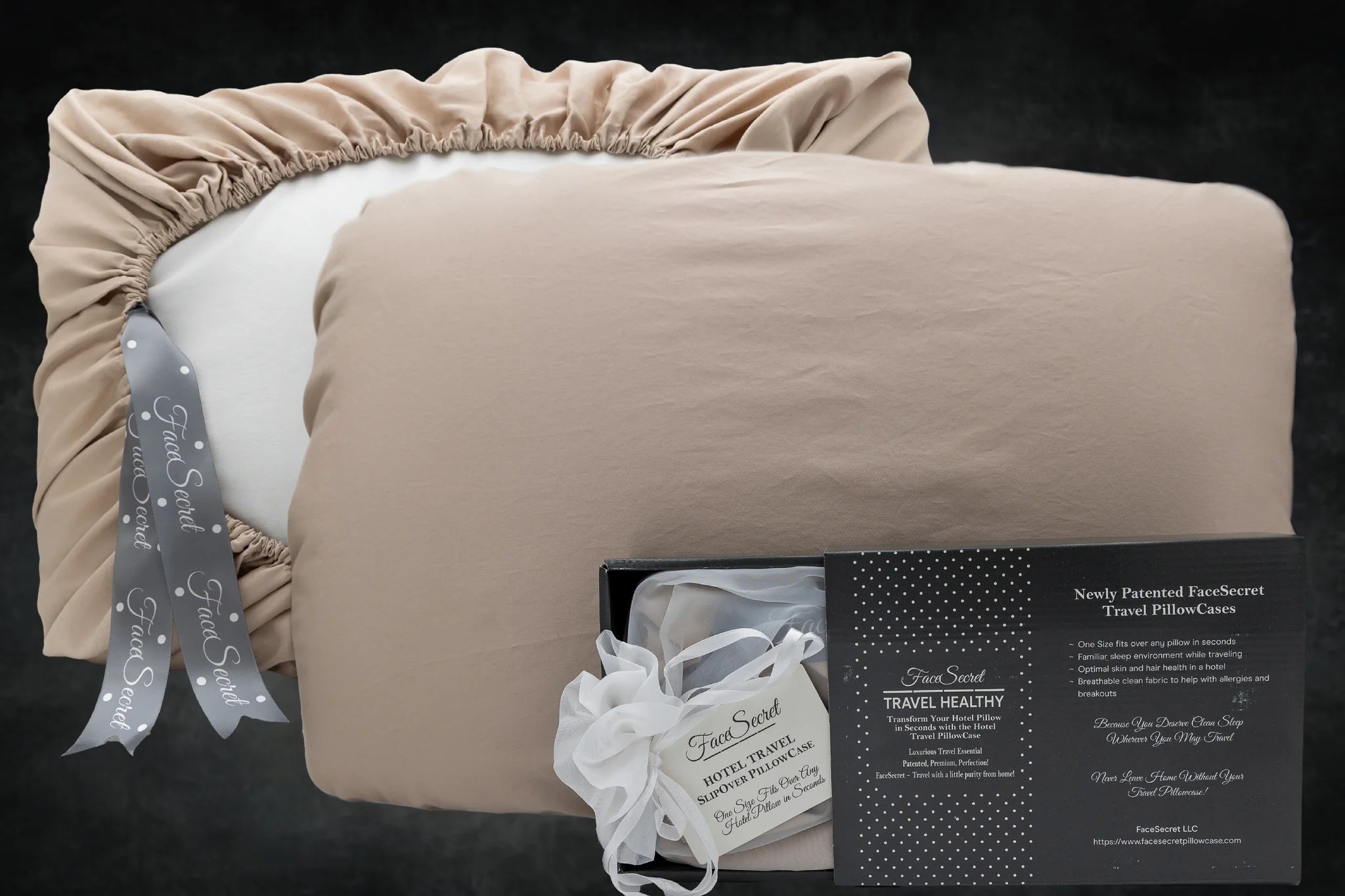 FaceSecret Organic Cotton Travel Pillowcase - Jessi Jayne Boutique