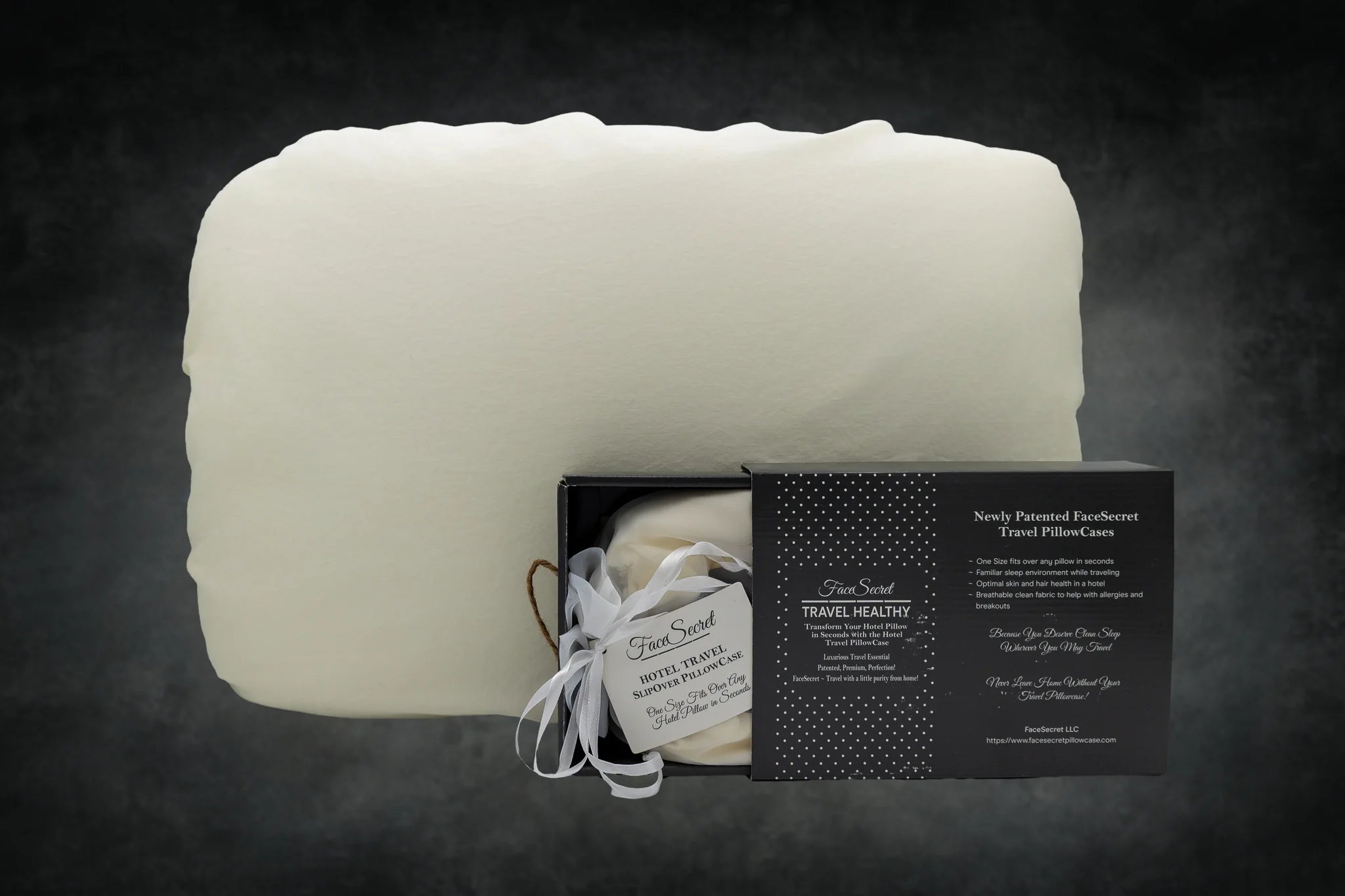 FaceSecret Organic Cotton Travel Pillowcase - Jessi Jayne Boutique