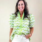 Lime Light Floral Blouse - Jessi Jayne Boutique