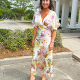 Petal Mirage Satin Maxi Dress - Jessi Jayne Boutique