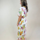 Petal Mirage Satin Maxi Dress - Jessi Jayne Boutique