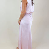 Blush Hour Satin Maxi Skirt Set - Jessi Jayne Boutique