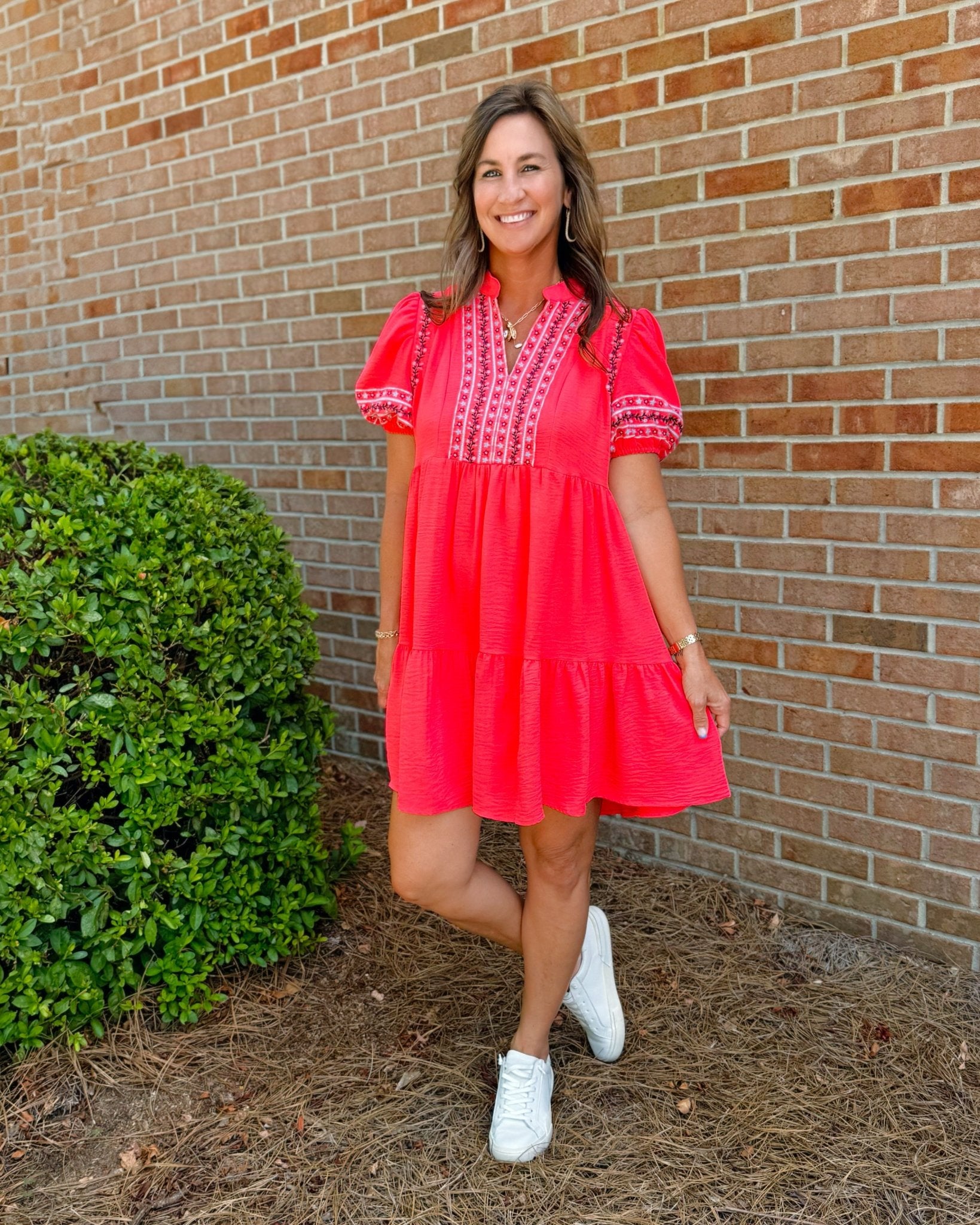 Sunkissed Embroidered Babydoll Dress - Jessi Jayne Boutique