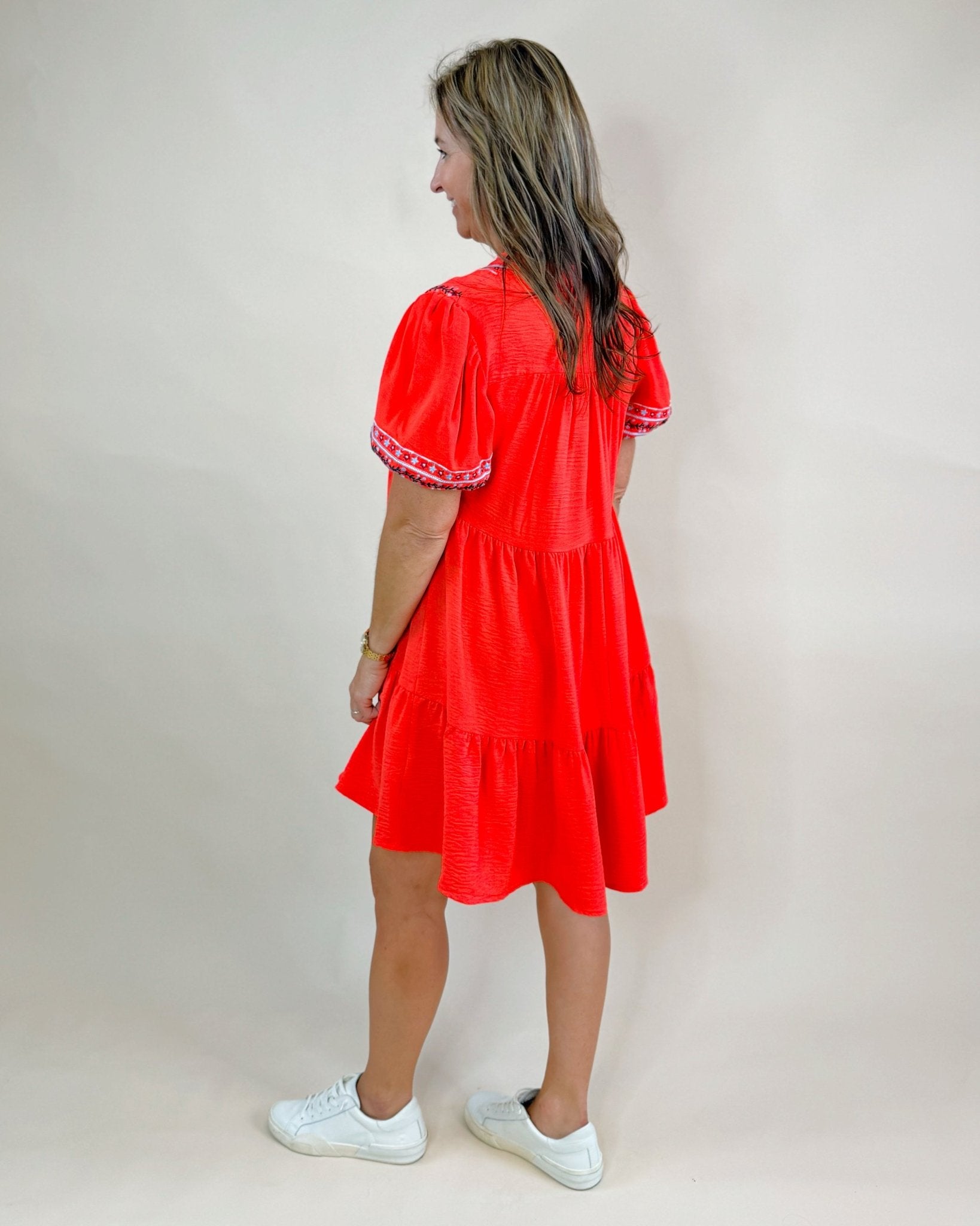 Sunkissed Embroidered Babydoll Dress - Jessi Jayne Boutique