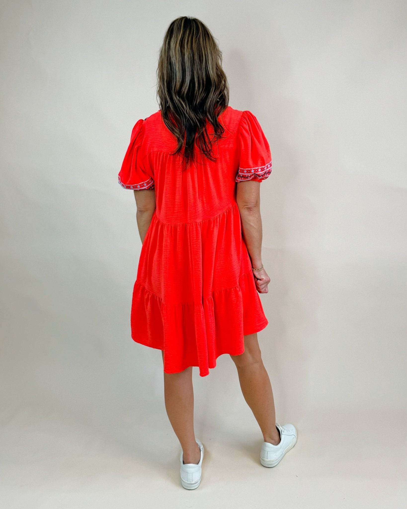 Sunkissed Embroidered Babydoll Dress - Jessi Jayne Boutique