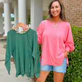 Washed Weekend Top - Jessi Jayne Boutique