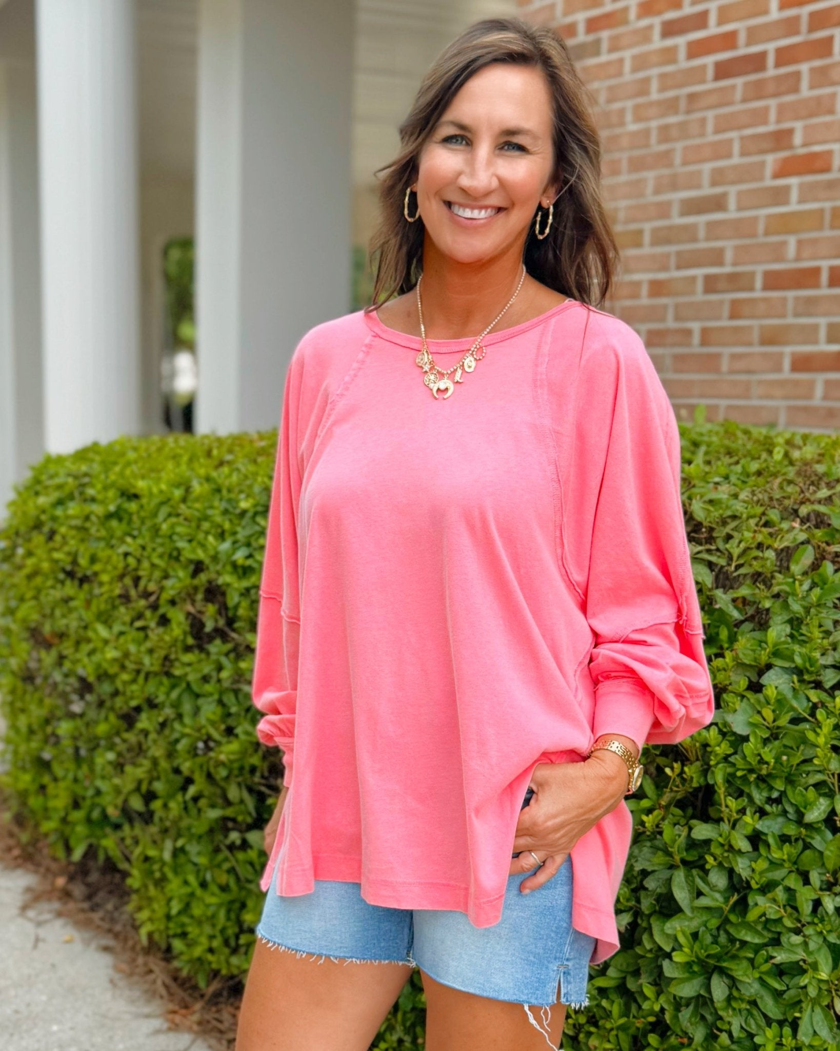 Washed Weekend Top - Jessi Jayne Boutique
