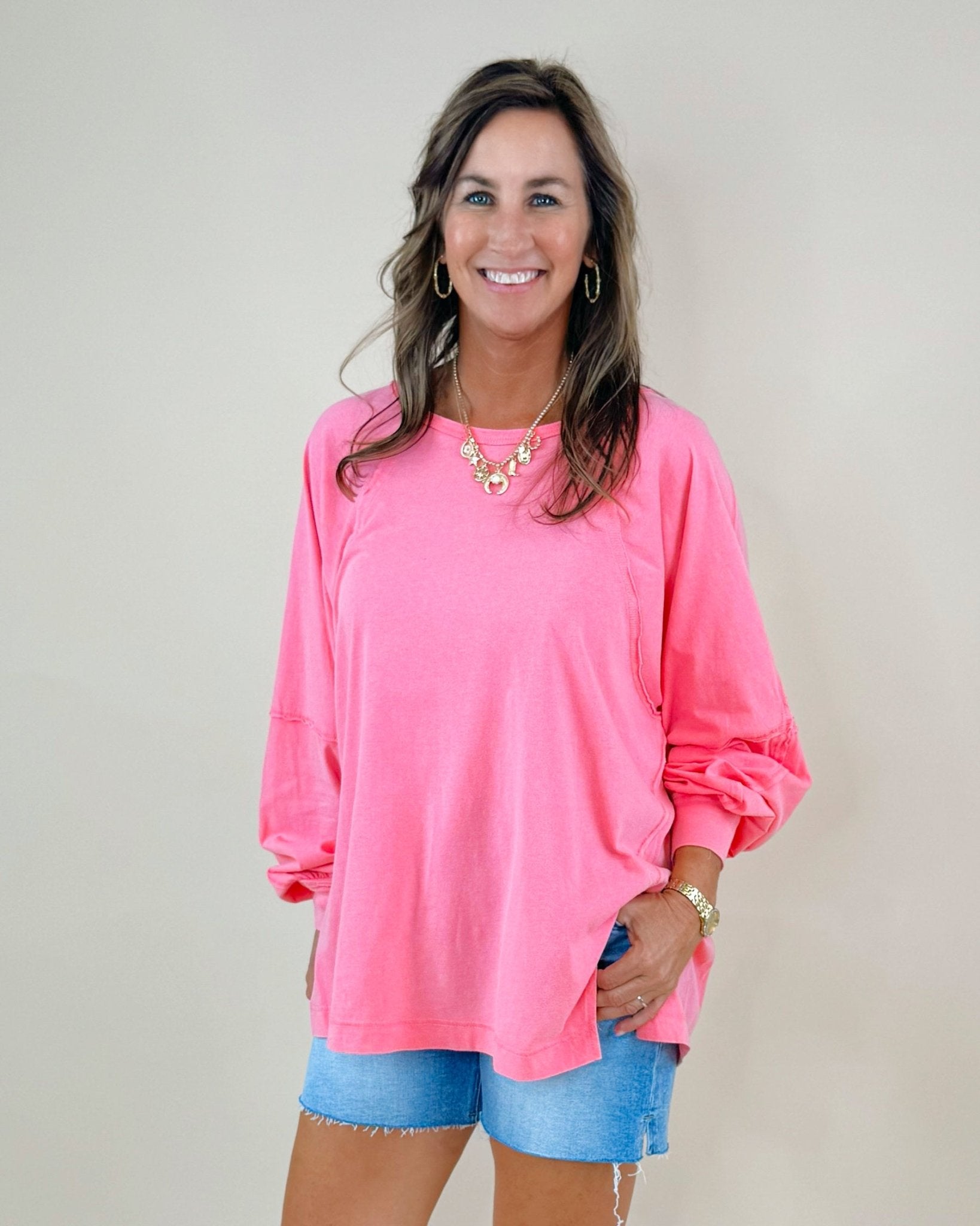 Washed Weekend Top - Jessi Jayne Boutique