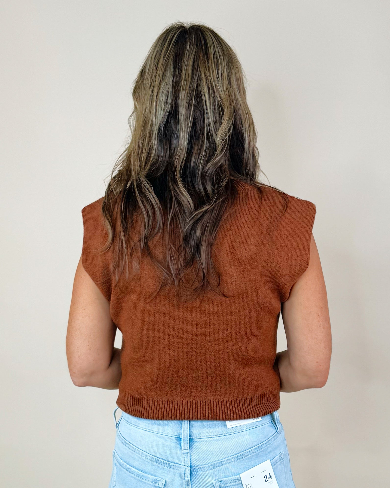 See It All Sweater Vest Top - Jessi Jayne Boutique