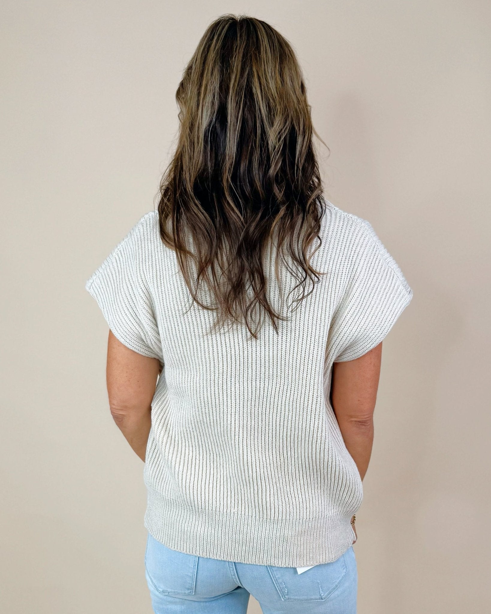 On To Better Things Knit Mock Neck Sweater Top - Jessi Jayne Boutique