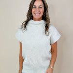 On To Better Things Knit Mock Neck Sweater Top - Jessi Jayne Boutique