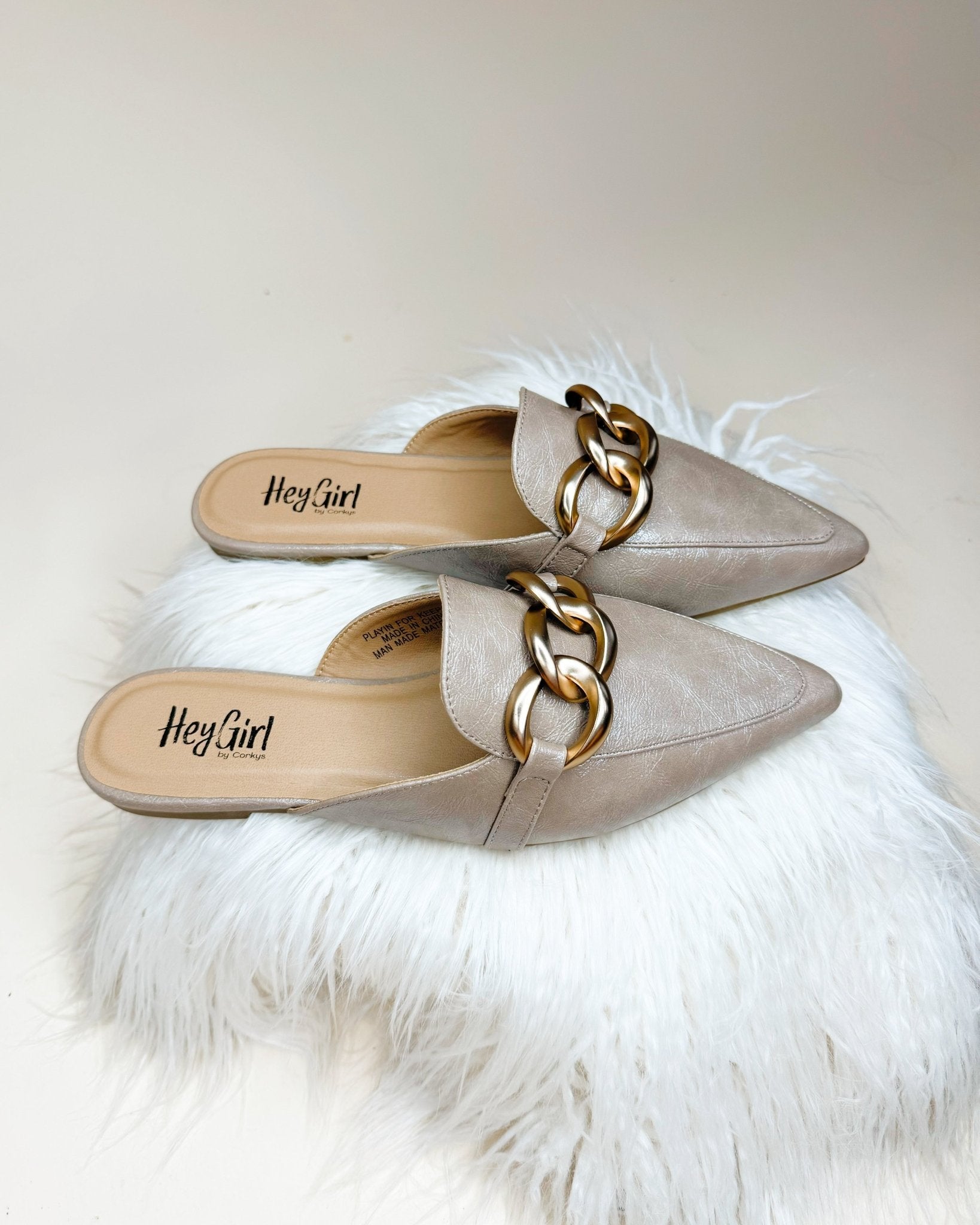 Corky Playin For Keeps Taupe Mule - Jessi Jayne Boutique