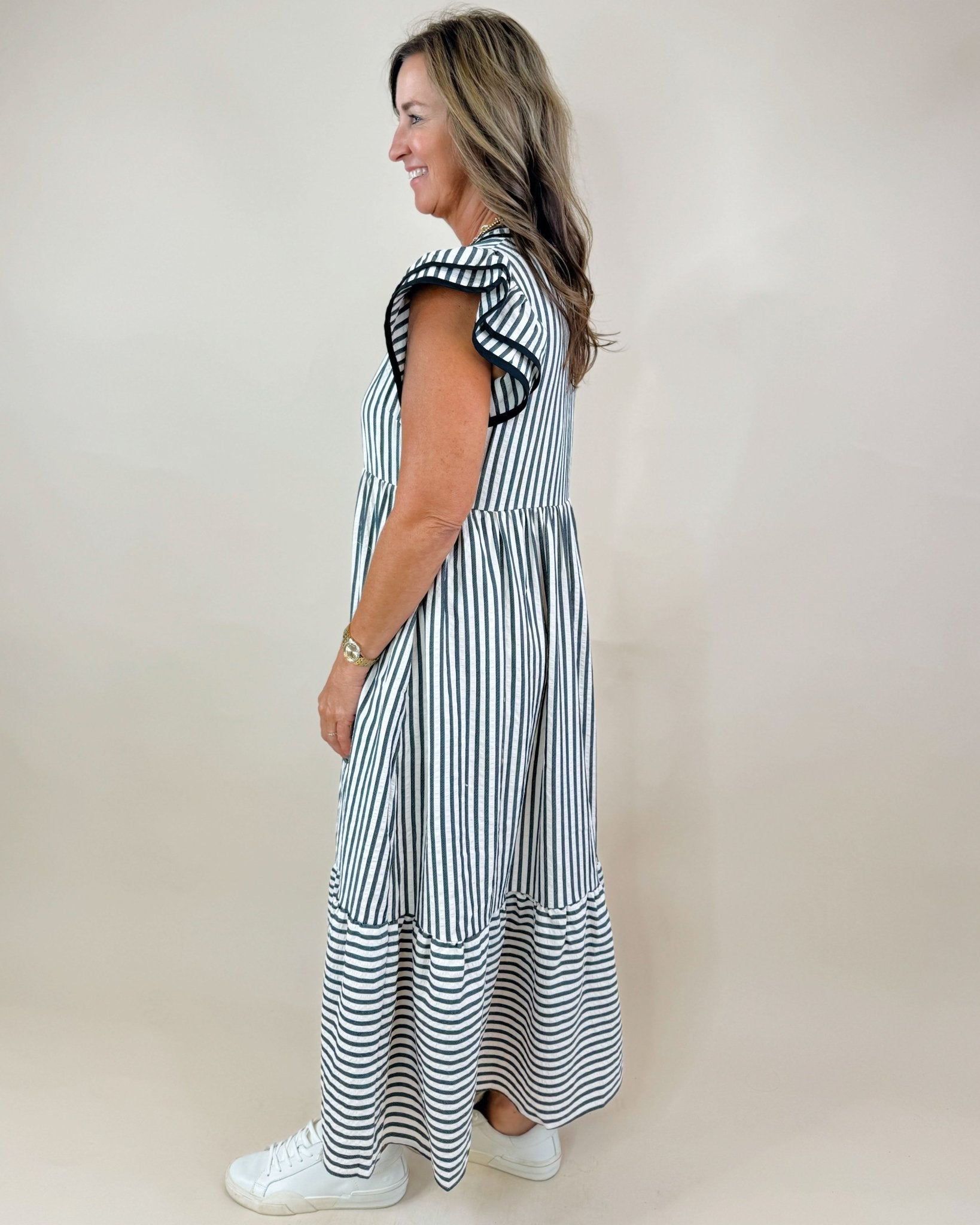 French Market Midi Dress - Jessi Jayne Boutique